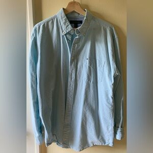 Heavy 100% cotton striped Tommy Hilfiger over-shirt